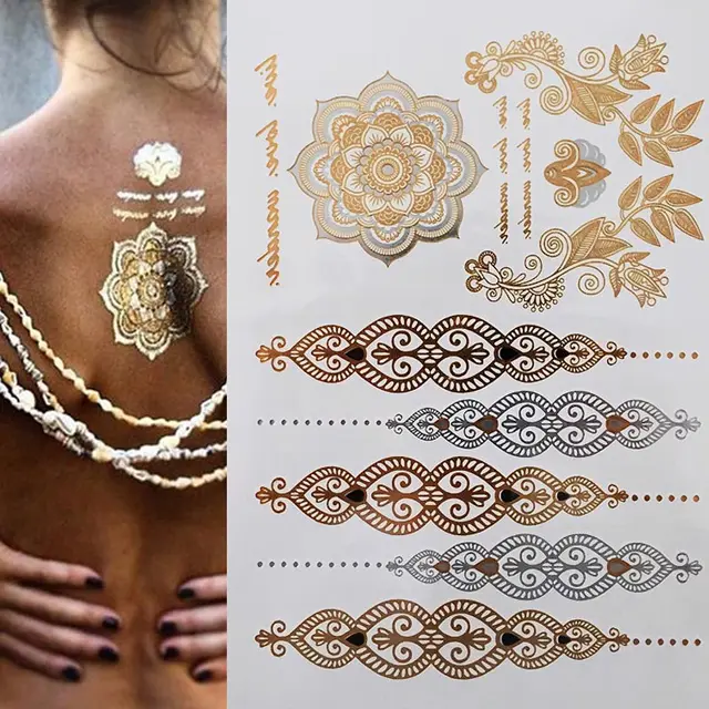 Metallic Henna Tattoos