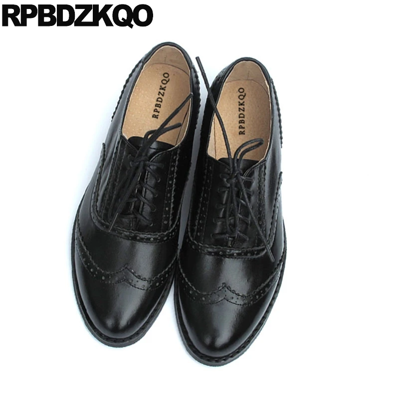 Womens black brogue shoes Clearance