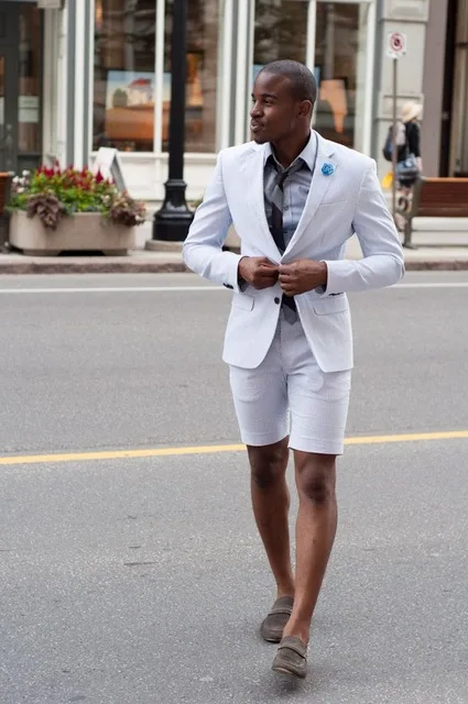 Elegant White wedding Men Suit 