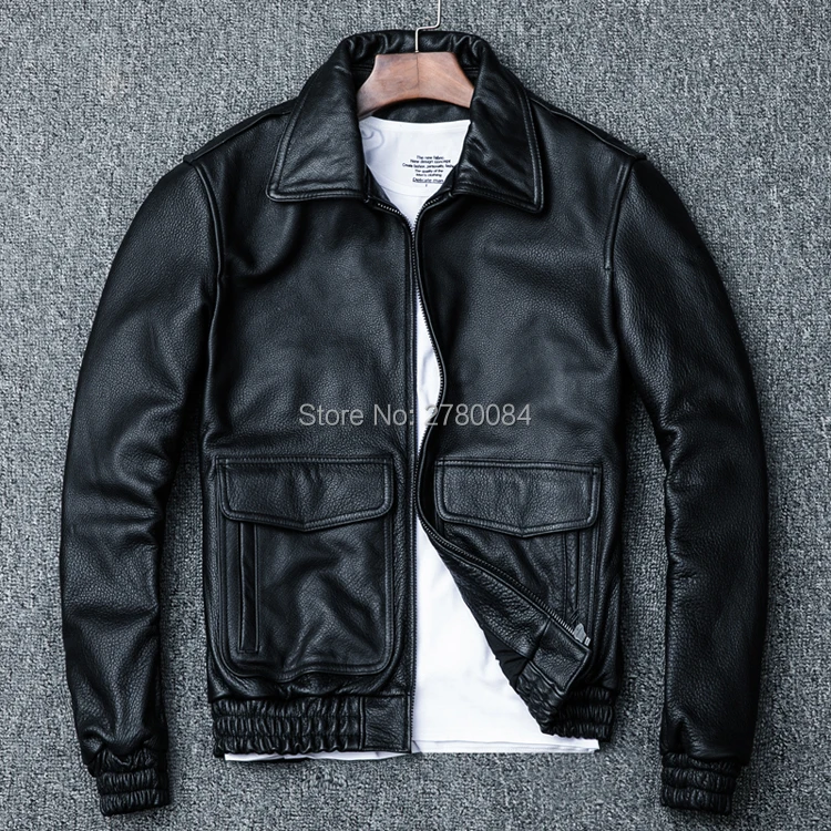 black leather jacket branded