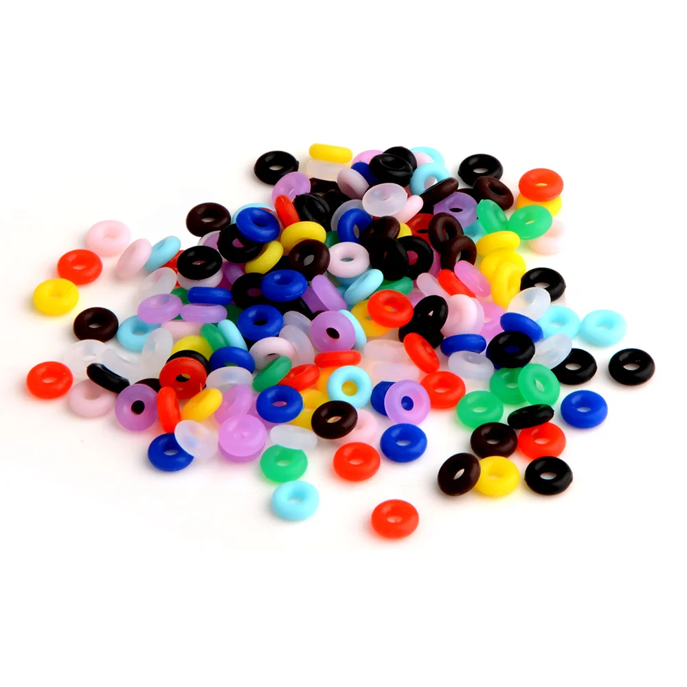 100-500pcs Silicone Beads 6mm Flat Round Spacer Beads for Jewelry Making  DIY Coloful Bracelet Necklace