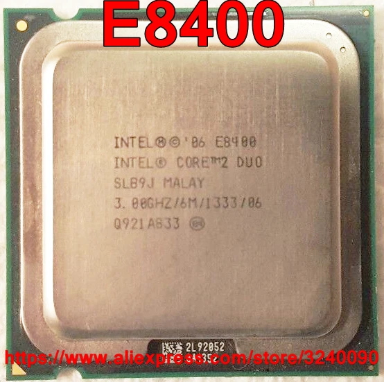 speedy ship out Original Intel CPU Core 2 Duo E8400 Processor 3.0GHz 6M 1333 Dual-Core Socket 775 free shipping sell E8500 E8600-animated-img