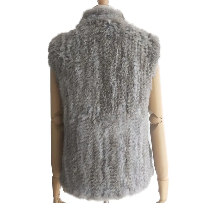 rabbit fur vests