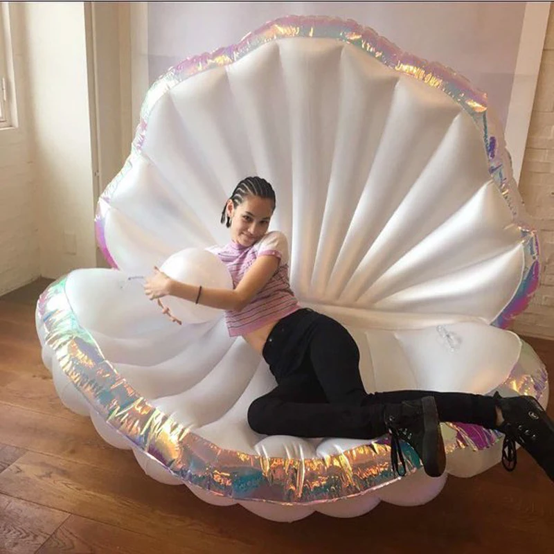 inflatable seashell chair