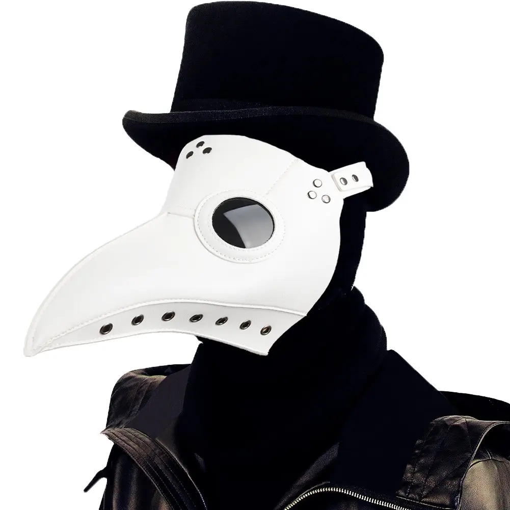 Plague Doctor Bird Mask Long Nose Beak Cosplay Steampunk Props Halloween Costume