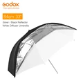 Godox 33" 84cm Double Layers Reflective and Translucent Black White Umbrella for Studio Flash Strobe Lighting