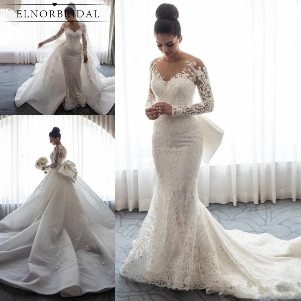 Vintage Mermaid Lace Wedding Dresses 
