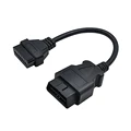 OBDII Extension cable 16 Pin Male To Female OBD2 Connector 16Pin male to female diagnostic tool ELM327 OBD extended adapter preview-2