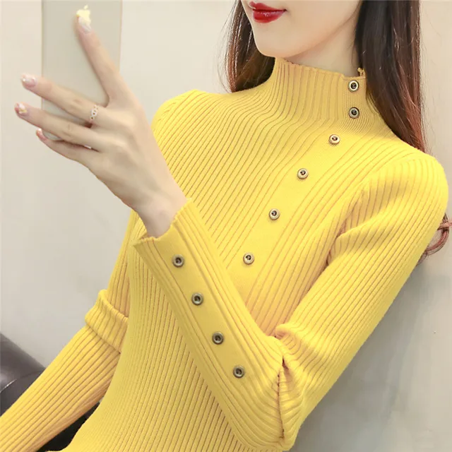 Womens Sweaters Winter Tops Turtleneck 
