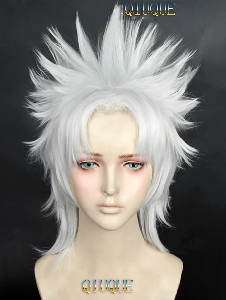 white hair cosplay wig