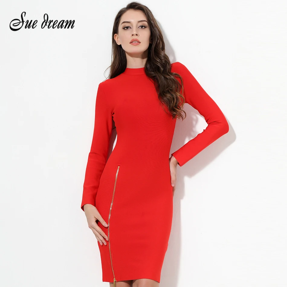 2021 Beige Black Red Turtleneck Long 