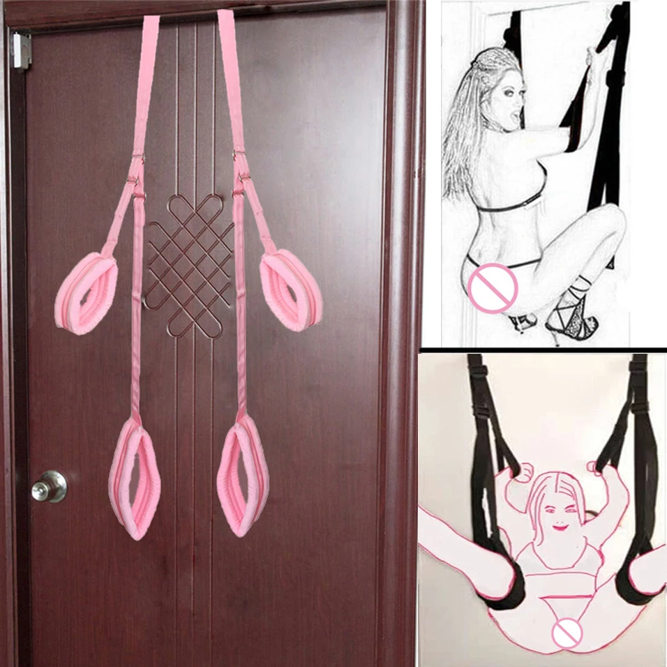 קנו אביזרי מין | camaTech Hanging Door Sex Swing Chair Sex Furniture Love  Swing Bondage Restraints Stuck Window With Adjustable Straps Adult Game