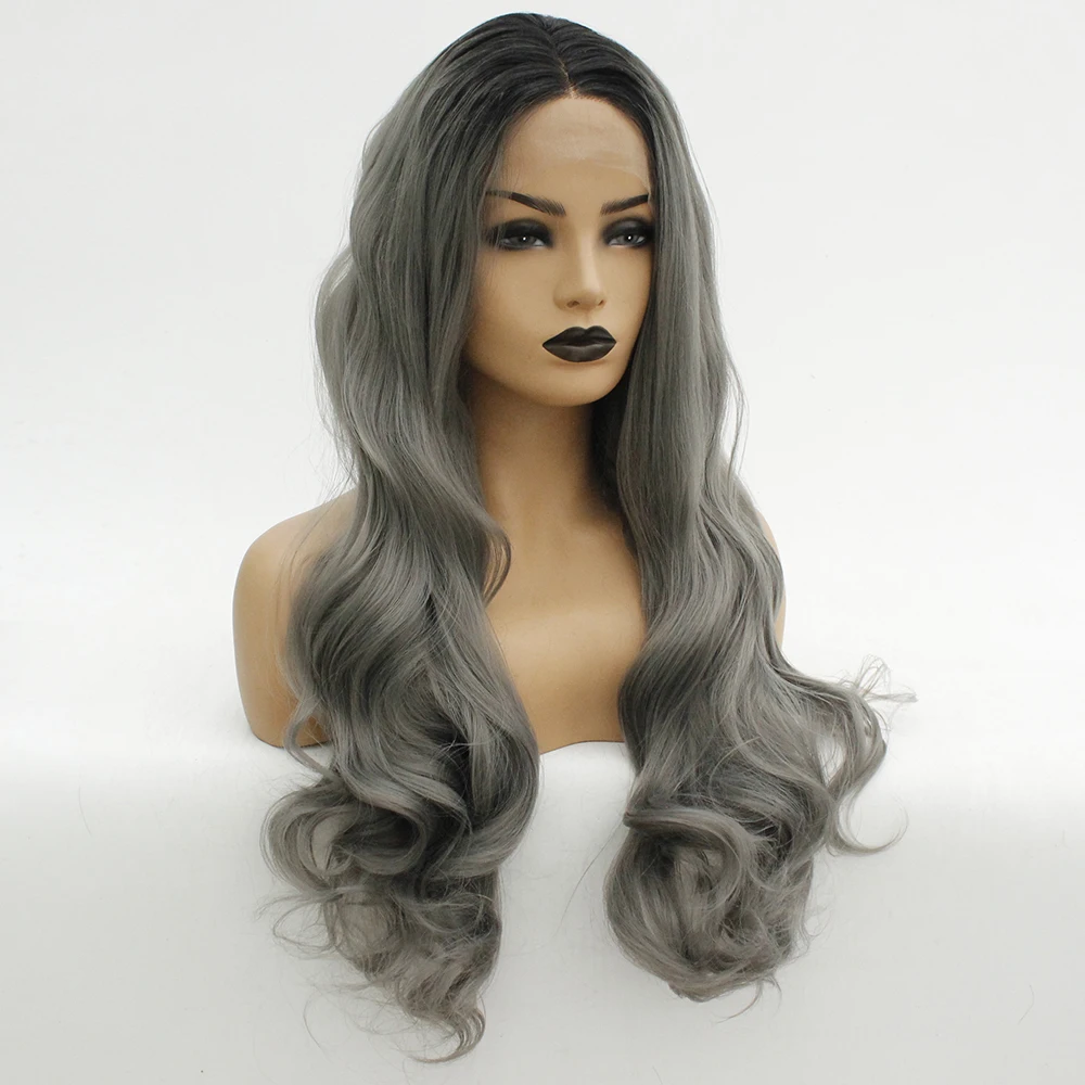ebony gray wigs