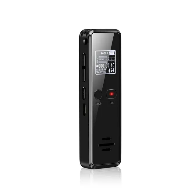 Vandlion V90 Digital Voice Activated Recorder Dictaphone Long Distance Audio Recording MP3 Player Noise Reduction WAV Record
