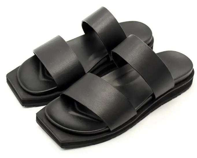 mens double strap slides