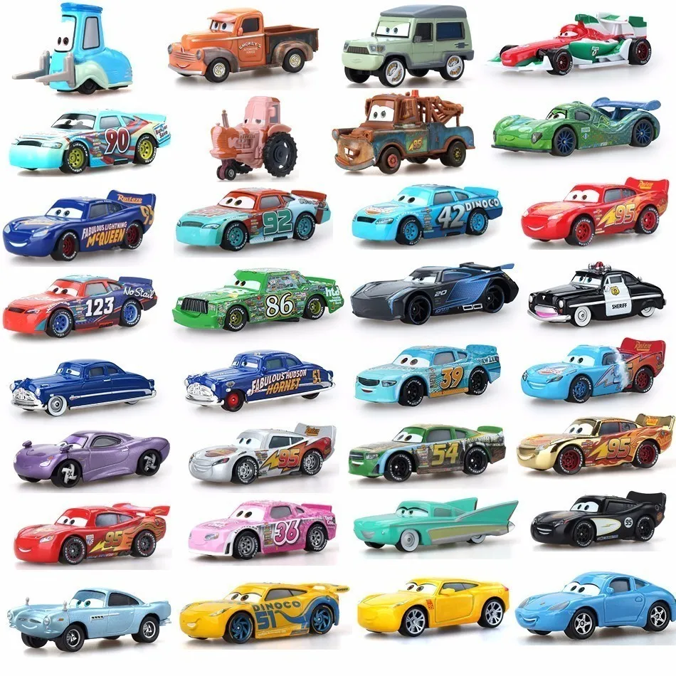 cars 3 metal cars