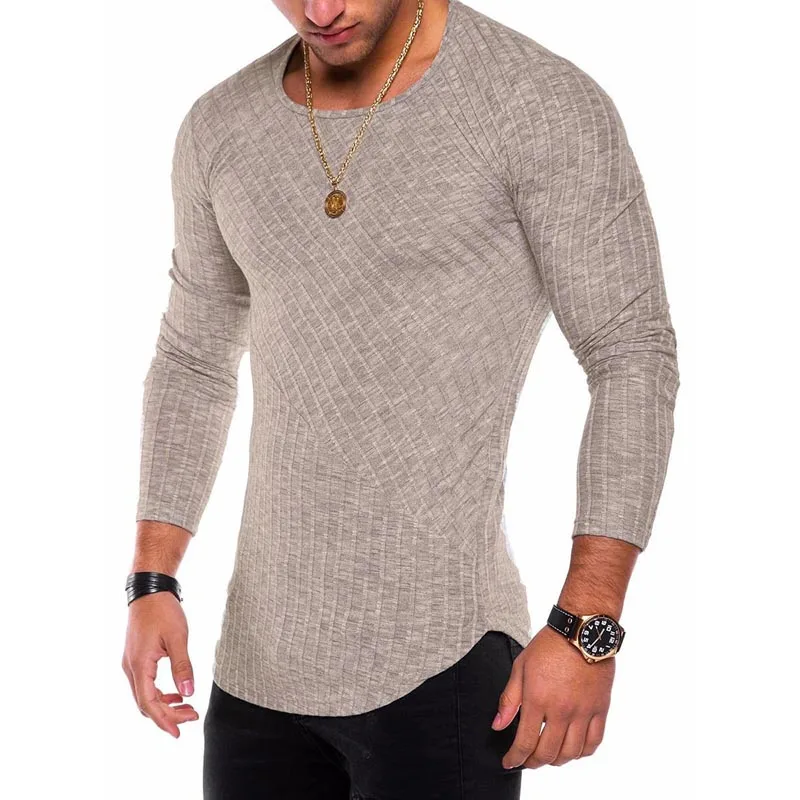 Plus Size S-4XL Slim Fit Sweater Men 