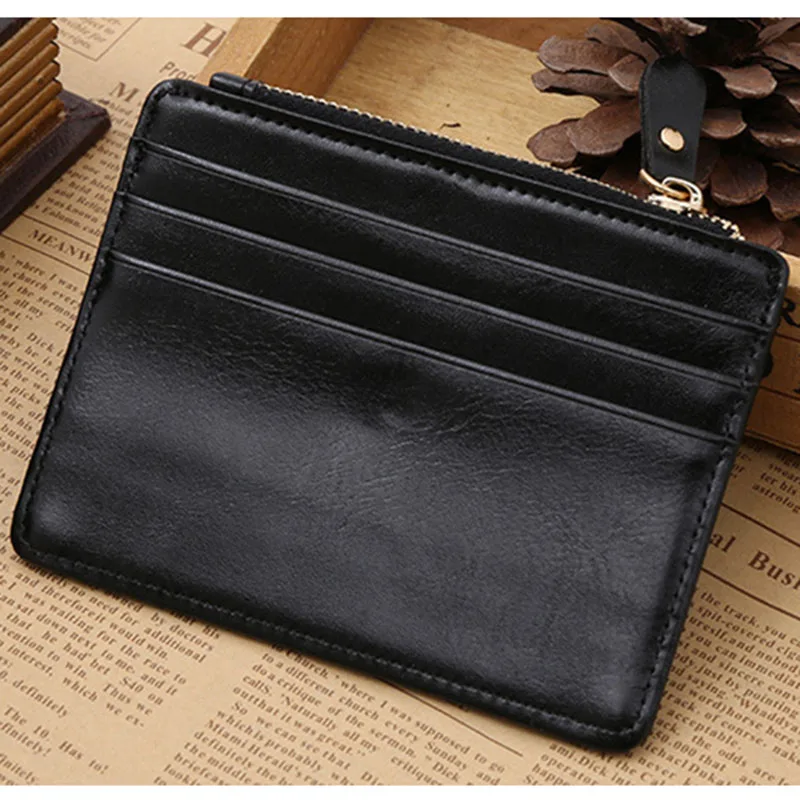 card wallet zipper