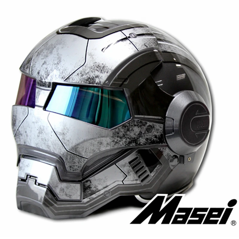 masei iron man motorcycle helmet