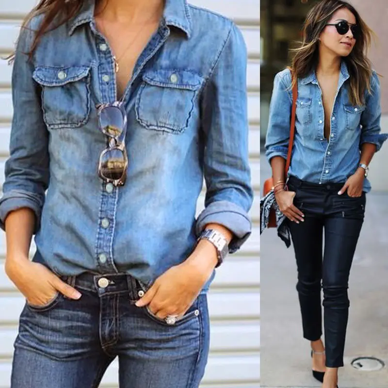 Denim jeans and shirt for ladies Clearance