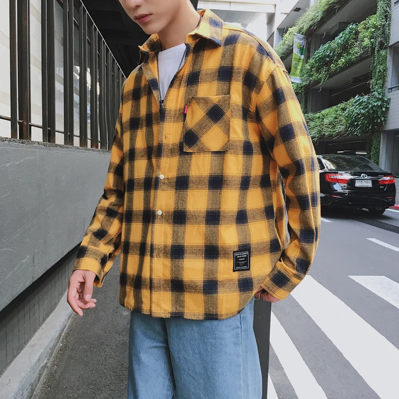Yellow buffalo plaid shirt Clearance