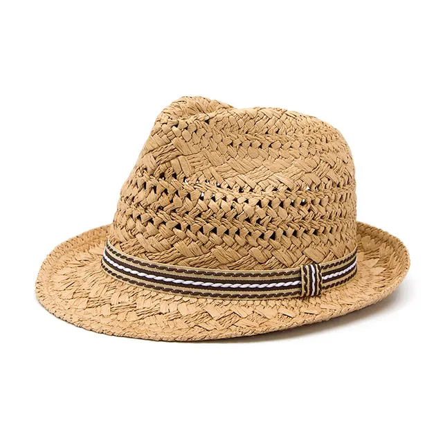 Handwork Child Summer straw Sun hat Boy 