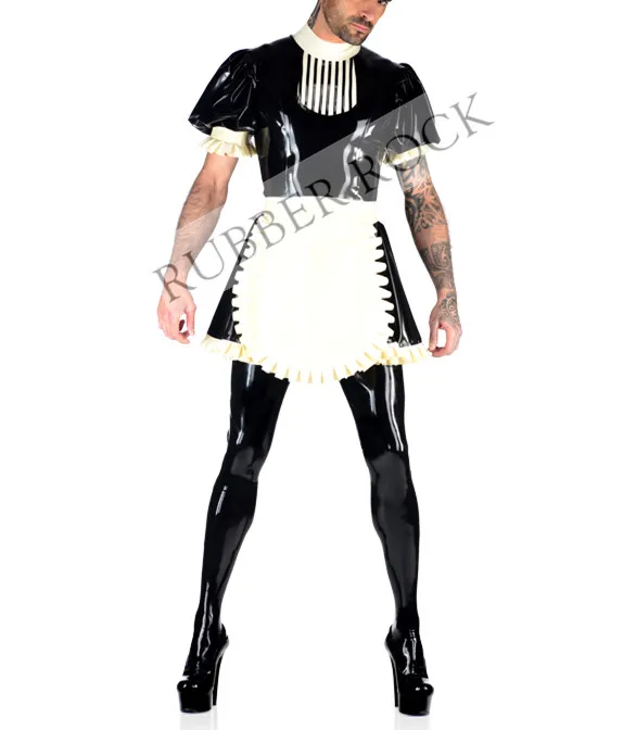 latex maid outfit