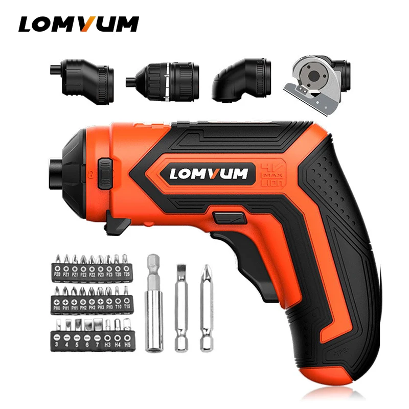 LOMVUM Mini Electric Screwdriver 4V 
