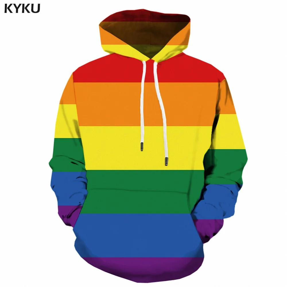 KYKU Rainbow Hoodie Legitimate Gay 