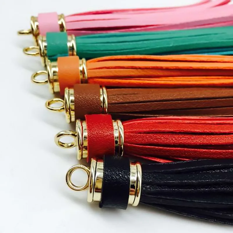 Women Fashion Tassels Key Chain New 12 colors suede leather Car key Ring  Charm bag key chain Tassels Best Gift jewelry 17013