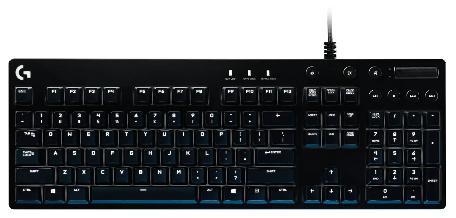 logitech backlit gaming keyboard