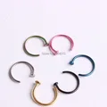 2pcs Medical Nostril Gold Silver Nose Hoop Nose Rings clip on Body Fake Piercing Piercing Jewelry For Women preview-2