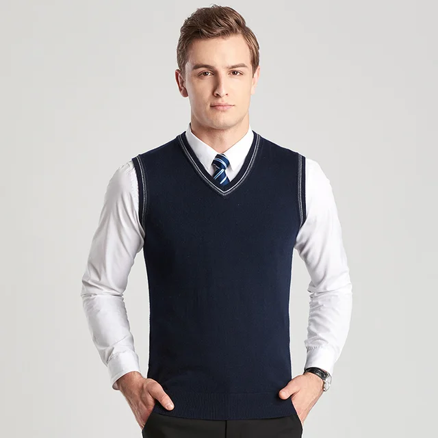 Men Sweater Sleeveless Pullover Spring 