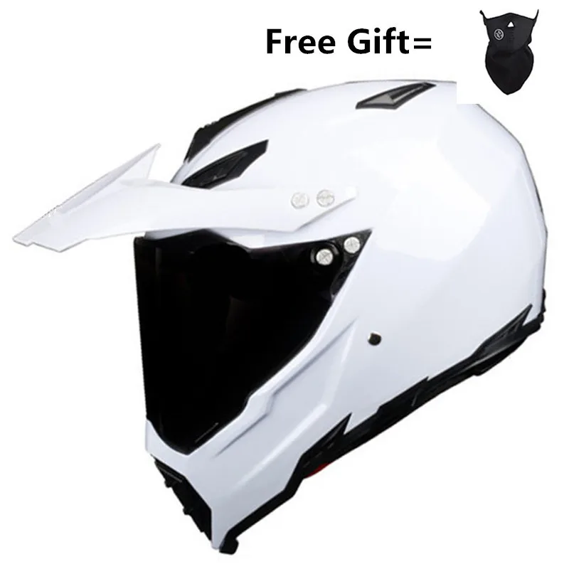 white full face helmet