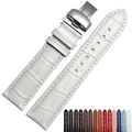 Hot sale Watchband ,High-quality Leather, Watch Accessories 18mm 19mm 20mm 21mm 22mm Strap Belt Free shipping preview-5