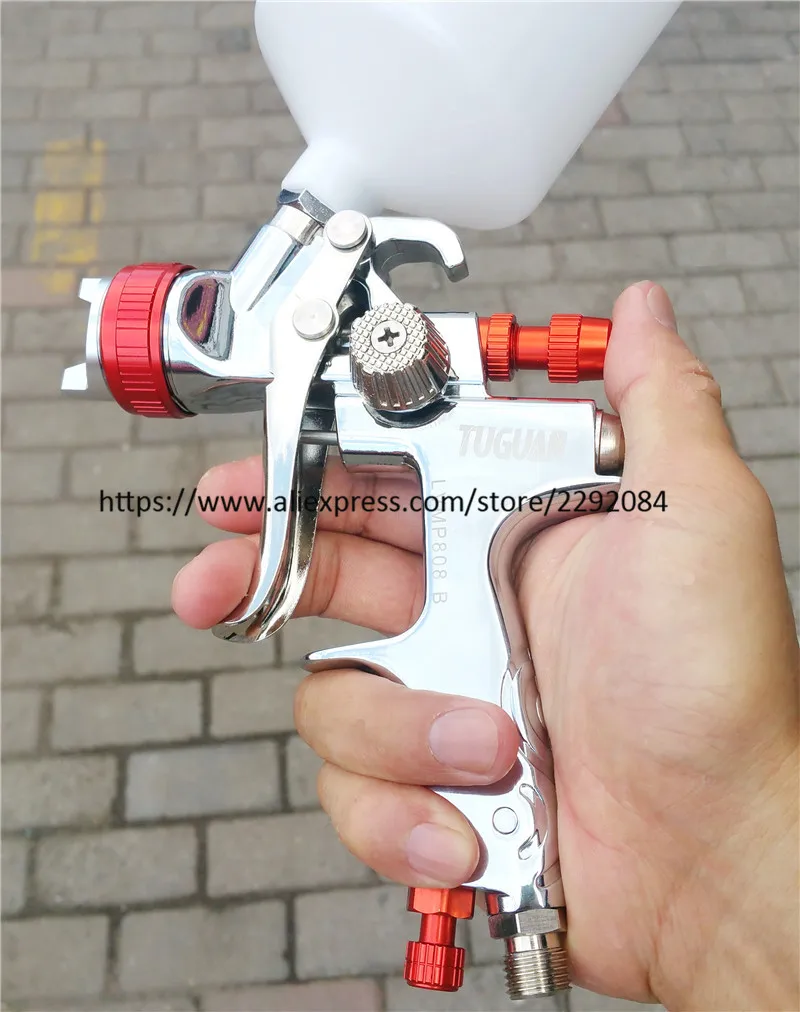 Mini paint sprayer 1.2mm spray gun paint spray gun Geniuselect mini spray  gun