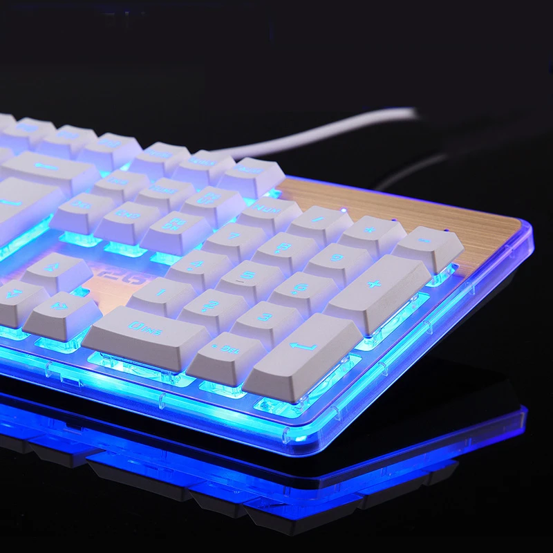 light up keyboard blue