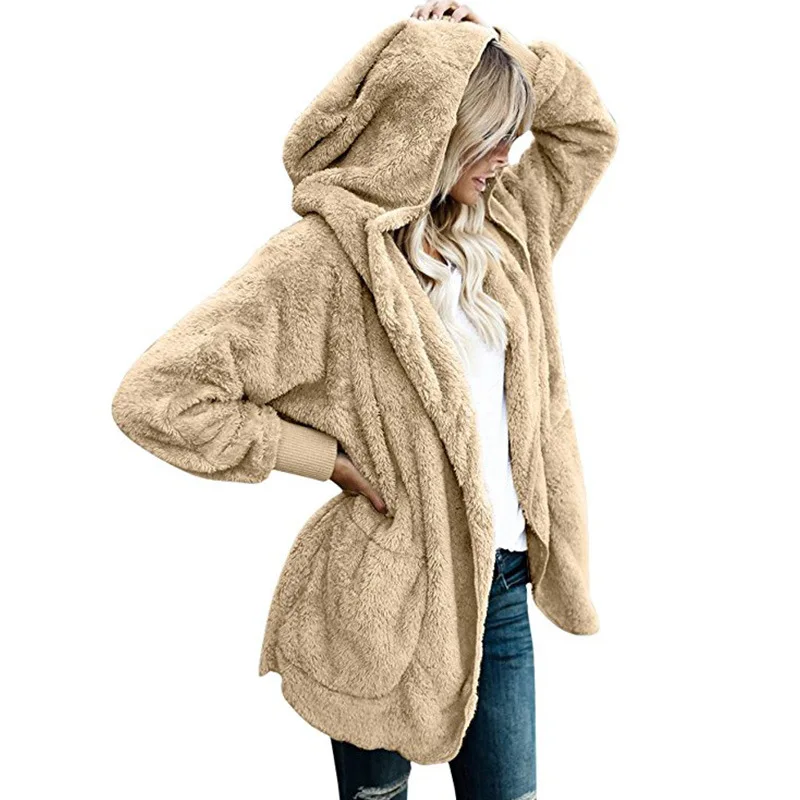 sherpa long cardigan