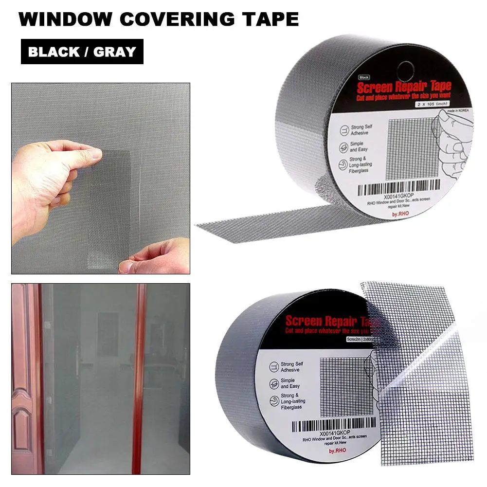 Anti-insect Fly Door Window Mosquito Screen Net Repair Tape Patch Adhesive  Door Window Screen Repair Tape Screen Repair Sticker