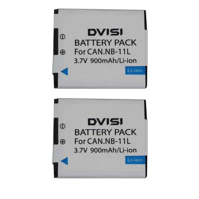 2 Pcs/lot  DVISI NB-11L NB-11LH Battery For Canon PowerShot A2300 IS, A2400 IS, A2500, A2600, A3400 IS, A3500 IS, ELPH 110 HS-animated-img