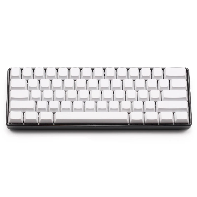 blank white thick pbt keycaps