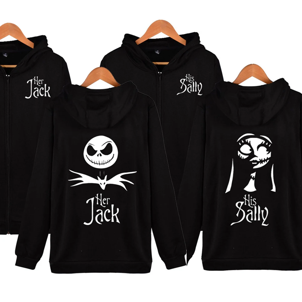 Autumn Jack and Sally Couple Zipper 