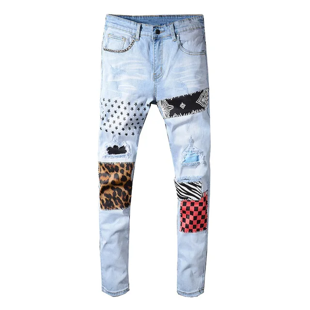 2021 New Fashion Streetwear Light Blue 