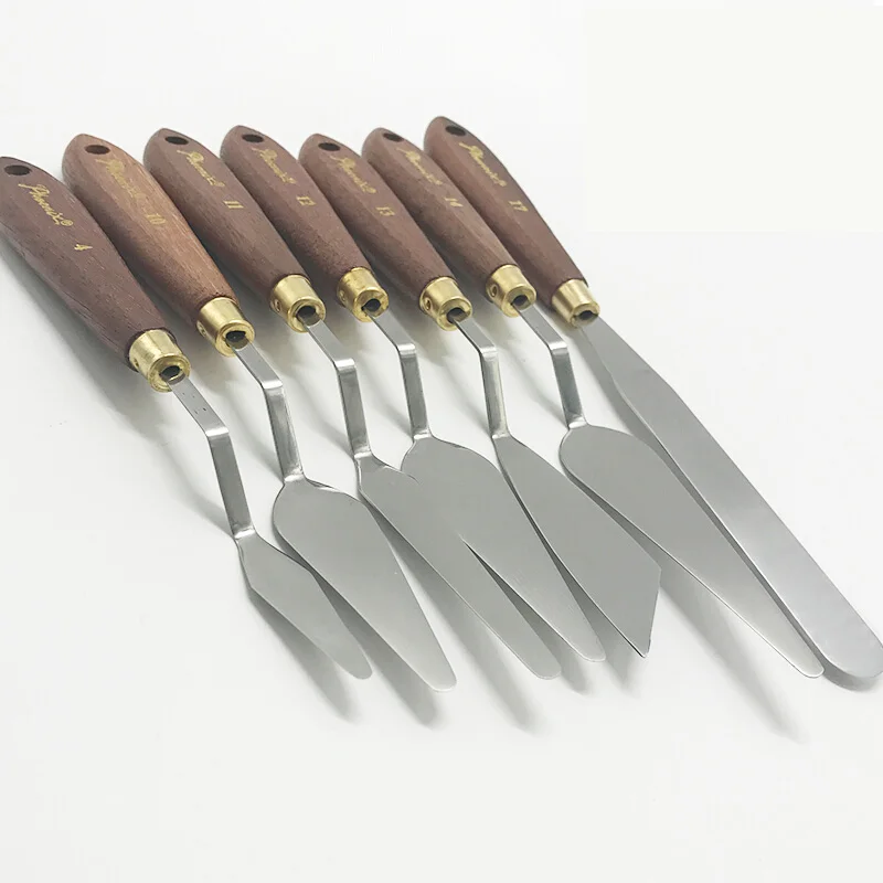 7pcs Stainless Steel Oil Painting Knives Artist Crafts Spatula