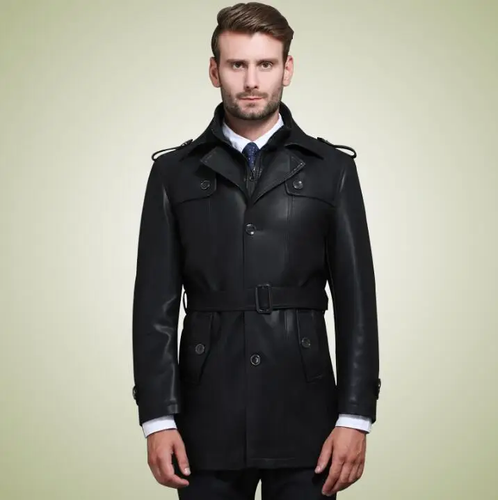 double collar overcoat