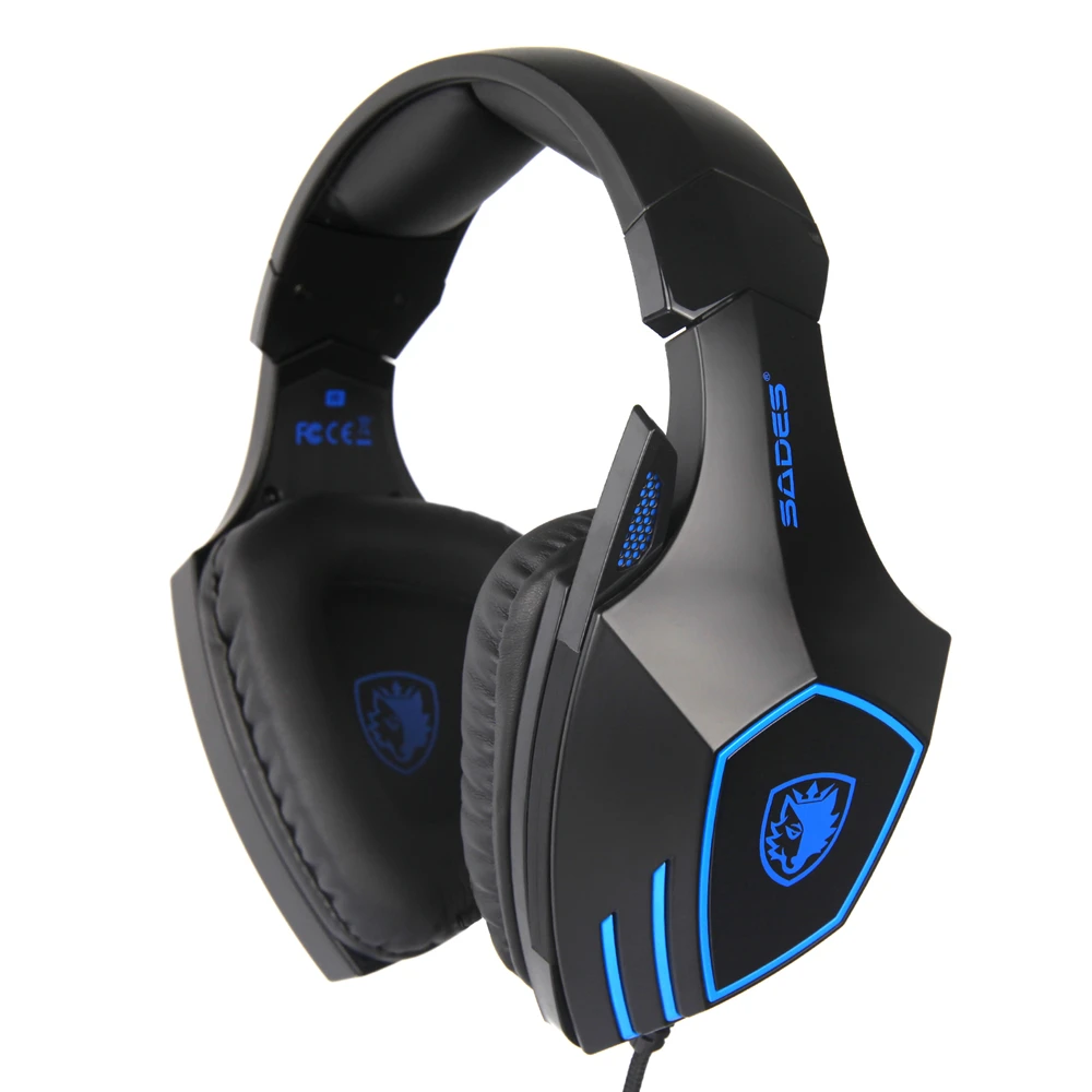 קנו אוזניות | Original SADES SA-819 Gaming Headphone Support PS4 3.5mm  Wired Stereo Game Headset with Microphone CHICKEN DINNER