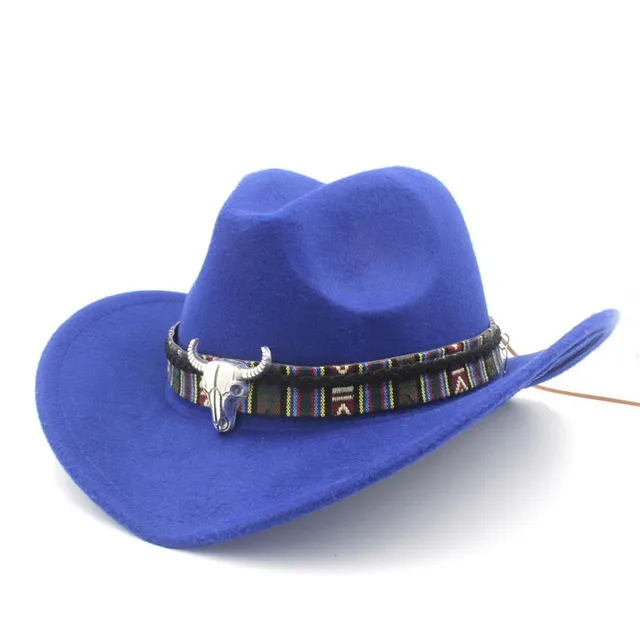 blue cowboy hat womens