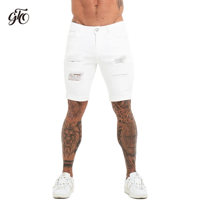 Mens Shorts Jeans Denim Shorts Black 