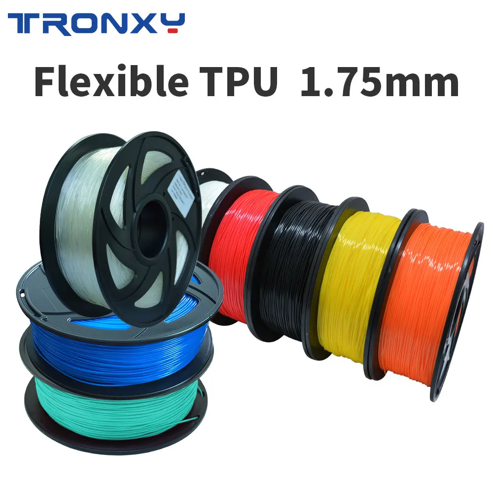 Flexible TPU Filament 1.75mm 3D Printing Materials Multicolor Blue Red  Green Transparent Turquoise for 3D Printer Tpu Filamento