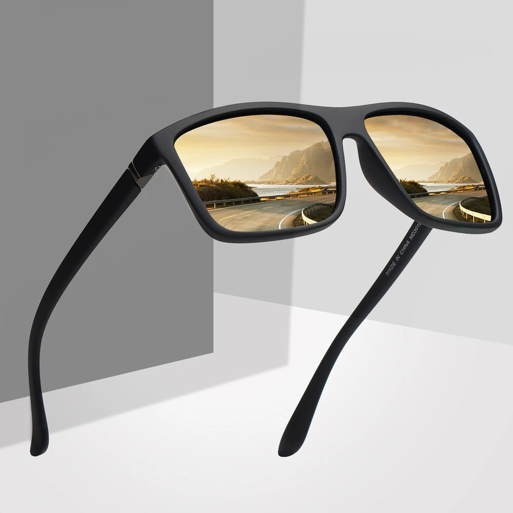Acquistare Gli occhiali da uomo | Polaroid sunglasses Unisex Square Vintage  Sun Glasses Famous Brand Sunglases polarized Sunglasses retro Feminino For  Women Men